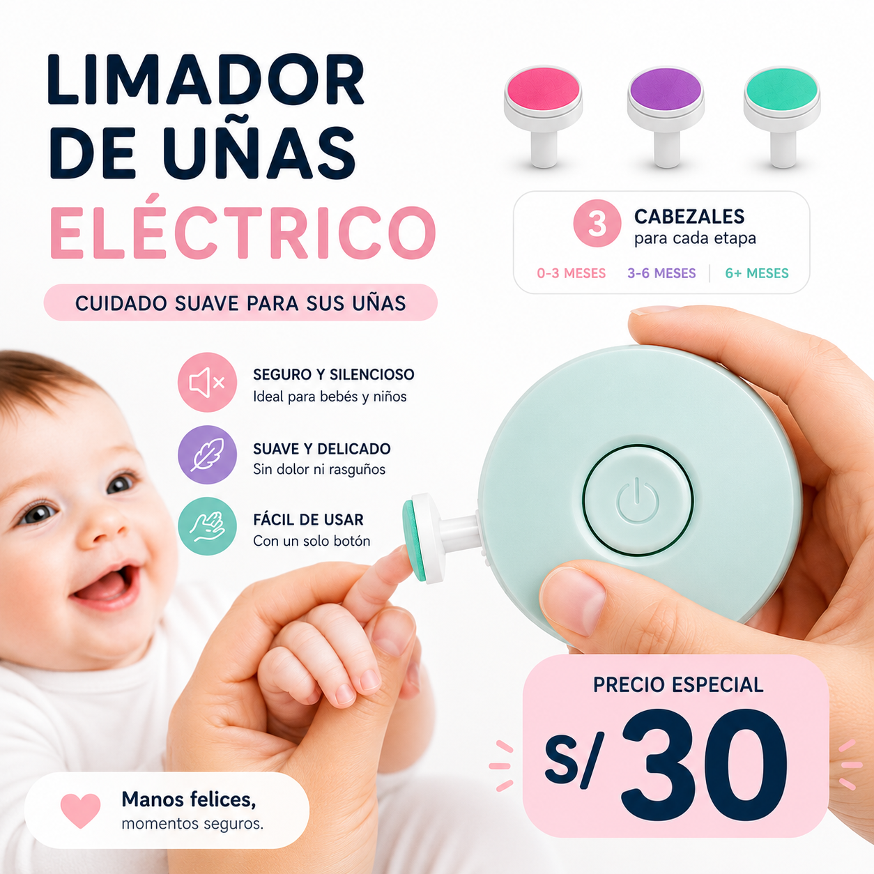 limador de uñas electrico