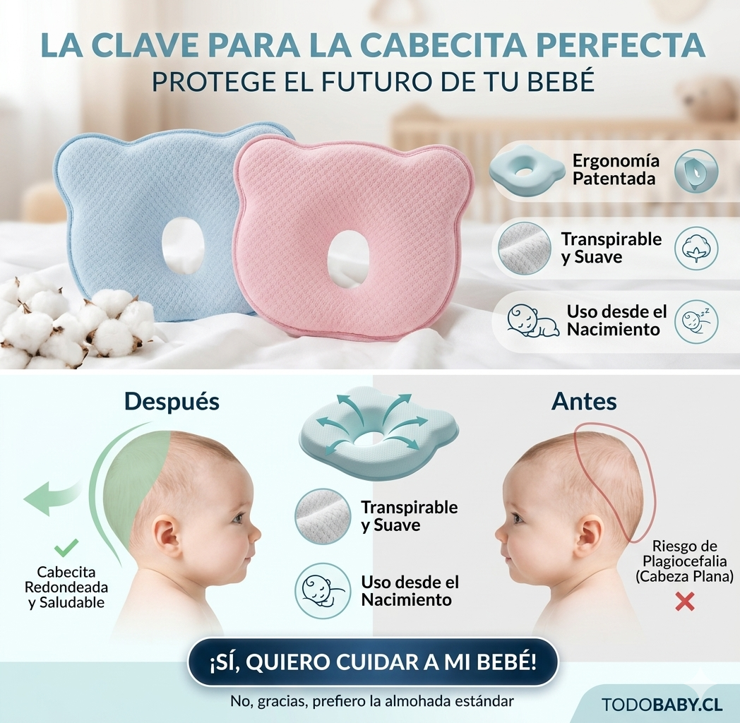 Almohada anticabeza plana